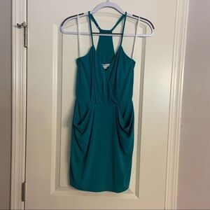 BCBGeneration Women’s Mini Dress Jasmine Teal Size XXS NWT